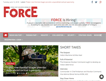 Tablet Screenshot of forceindia.net